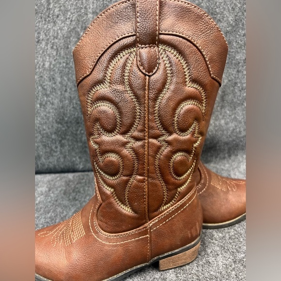 Cat & Jack Kids Montana Zipper Western Boots - Picture 11 of 14